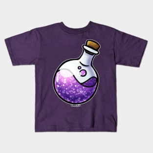 Magenta Whimsical Wizard Potion Kids T-Shirt